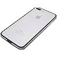iPhone 8 Plus / 7 Plus アルミバンパー [ 衝撃吸収 2重構造 電波干渉無し ][ ワイヤレス充電 対応 ][ 簡単脱着 ネジ不要 ][ ストラップホール ] アイフォン ケース, カバー, 耐衝撃 アルミ バンパー グレー