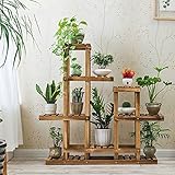 消毒木製フラワースタンド 木製フラワーラック/屋内および屋外植物ラック/多層フラワーポット/フロアタイプフラワーディスプレイスタンド 強い支持力