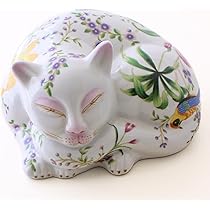 Amazon.co.jp: 猫 置物 陶器 玄関 インテリア ねこ 置き物