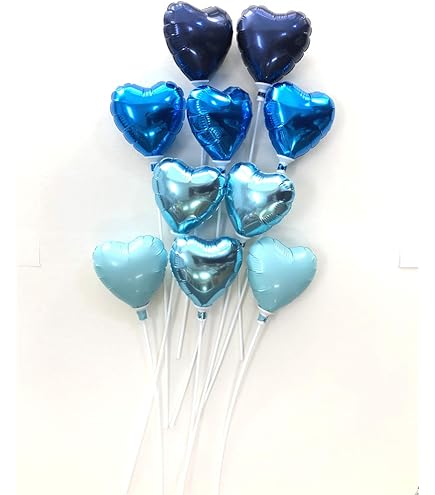 Amazon | ミニバルーン スティック付き ハート 10本セット キュート