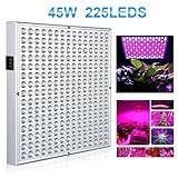 Excelvan 植物育成LEDランプ 225球 ハイパワー3色 45W 水耕栽培 室内栽培 日照不足解消 植物がすくすく育つ　6ヶ月保証