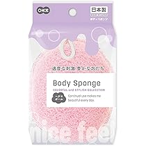 Amazon | オーエ ボディスポンジ ブルー 約縦14.5×横9.5×奥行5cm