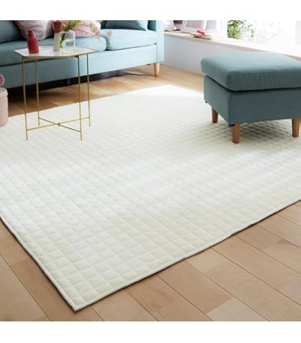 Amazon｜無印良品 洗いざらしの綿キルティングラグ100x195 グレー