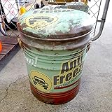 アメリカンヴィンテージスタイル　ペール缶スツール D Type ：FREEZE 【椅子、チェア、インテリア、ガレージング、アメリカン雑貨】