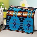 Southwestデザイン( Navajo Print )ベビーサイズリバーシブルターコイズ/ブラック