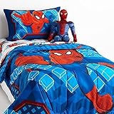 Marvel Comics Spider-man Bedding Comforter Set with Pillow Buddy Toy - Twin [並行輸入品]