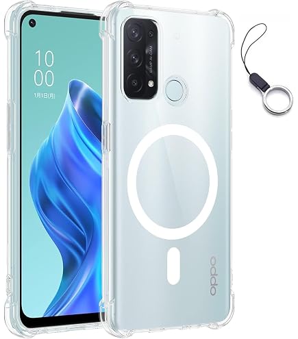 Amazon.co.jp: ZHIYIJIA OPPO Reno5 A 用 ケース クリア リング付き