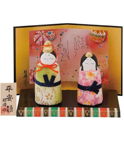 Amazon | 蛤香合 純金箔 つまみ細工 紅白お花3輪 芥子 雛人形の前飾り