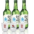 眞露チャミスル３６０ｍｌ×３本＋焼酎グラス3個
