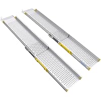 スロープ 伸縮138-244cm 耐荷重300kg Amazon | Ruedamann スロープ 車椅子 長さ138-244cm 無段階長さ