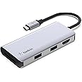 Belkin USB-Cハブ 5-in-1 Youtube編集に 4K@30Hz HDMI出力 動画編集 クリエイター向け Type-Cアダプター USB-A3.0 x 2 SD/microSD対応 iPad/iPad Pro/iPad mini/i