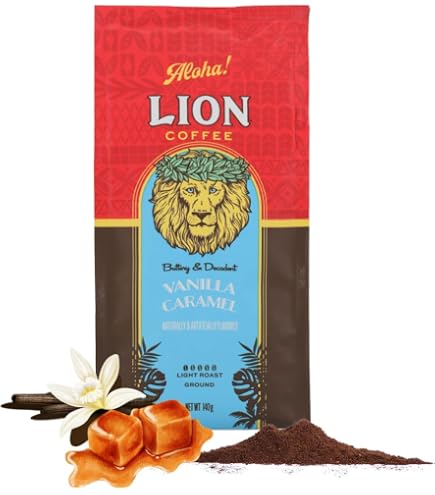 Amazon | ライオンコーヒー バニラマカダミア フレーバー・粉 (198g