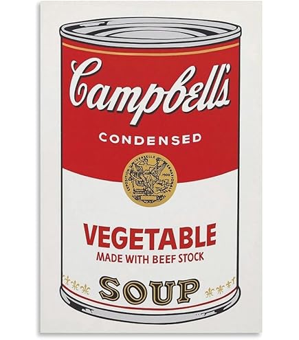 Amazon.co.jp: ポスター アンディ ウォーホル キャンベルスープ缶 I