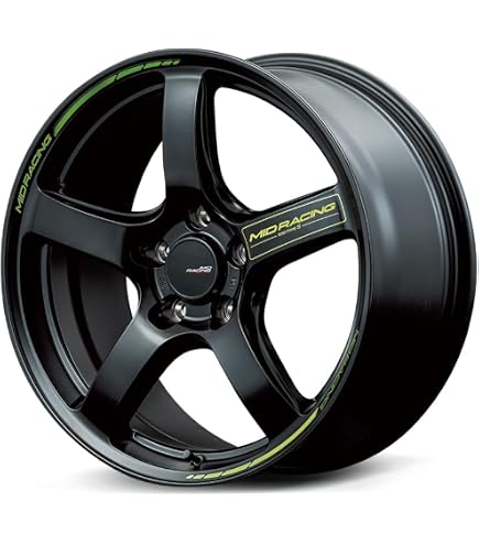 Amazon.co.jp: 【ホイールのみ 4本】MID RACING R06 18インチ 9.5J+12 