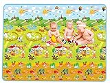 Volyer Baby's Eco-friendly Extra Large Crawling Pad Play Mat Farm Patterns with Animals Vegetables a