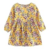 女の子 長袖 ワンピース ベビー服 かわいい 通園 通学 キッズ 子供服 ガールズ ドレス シンプル hibote