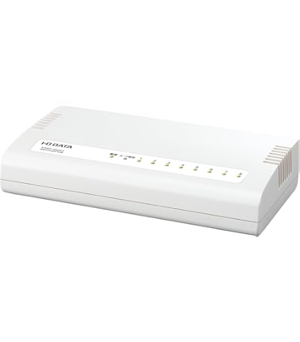 Amazon | アイ・オー・データ スイッチングハブ 8ポート ホワイト