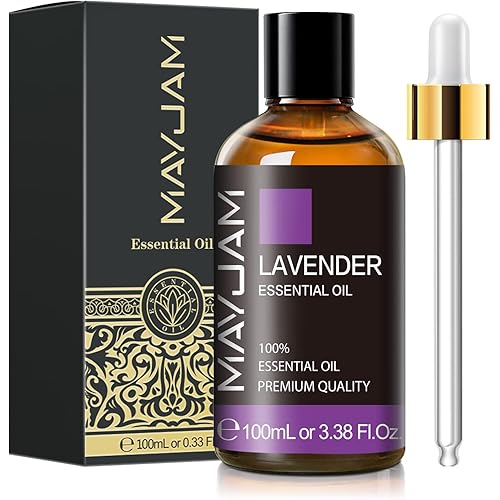 MAYJAM Lavender Essential Oils 100ml, 100% Pure Natural Essential Oils, Therapeutic-Grade Aromatherapy Essential Oil, Fragran