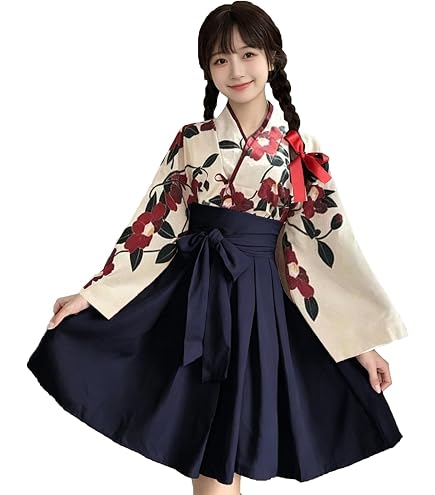 Amazon.co.jp: YAISHN 和服 漢服 浴衣 コスプレ 着服 花魁 スカート