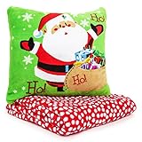 サンタUltra Soft Throw Blanket and枕クリスマスセット – 子供