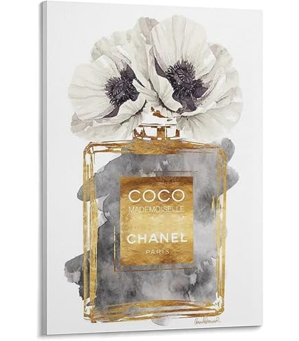 Amazon.co.jp: アートパネル シャネル 香水 ポスター 花 絵画 ポスター