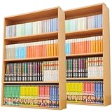 山善(YAMAZEN) 【2個組】 マンガぴったり本棚カラーボックス CMCR-9060(NB)*2 ナチュラル