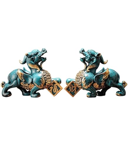 Amazon.co.jp: 開運グッズ 財運アップ！ 貔貅 置物 翡翠カラー