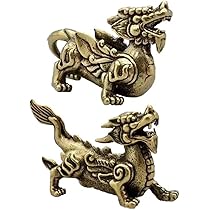 銅製置き物　ヒキュウ　貔貅　一対 Amazon.co.jp: 貔貅 一対 ペア ヒキュウ 風水 置物 招財 金運アップ