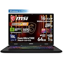 Amazon.co.jp: MSI ゲーミング ノートPC Crosshair 16 HX AI