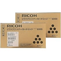 Amazon.co.jp: RICOH リファクス トナーカートリッジ タイプ6000 純正 