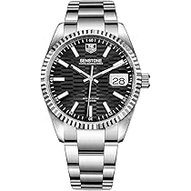 Amazon | SENSTONE メンズ 腕時計 50m 防水 316 ステンレス