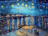 liziciti 40x50cm 5D ダイヤモンドペインティングキット ゴッホの星月夜 フルドリル アクセサリー付き(ザ・ローヌ)