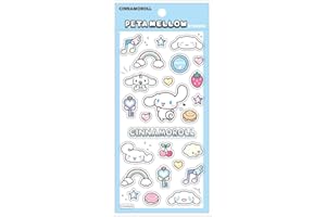 ティーズファクトリー サンリオキャラクターズ ペタメロウステッカー シナモロール 約H175×W90mm SR-5546946CR