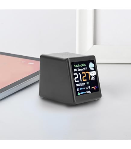 Amazon.co.jp: Ulanzi スマート ピクセルク デジクロック LED時計 温度