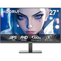 Amazon.co.jp: KOORUI モニター 27インチ pcモニター 100Hz フル