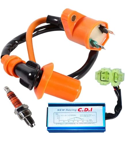 TRKIMAL GY6 Cylinder Rebuild Upgrade 50mm Big Bore Kit Ignition Coils 69mm Multicolor 15 Count