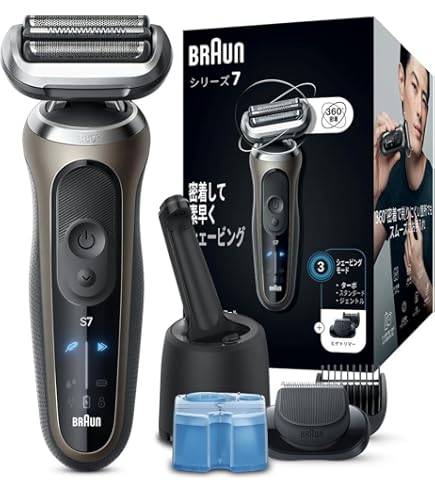 Amazon.co.jp: ブラウン(Braun) 70-S7001CC(シルバー) 密着シリーズ7
