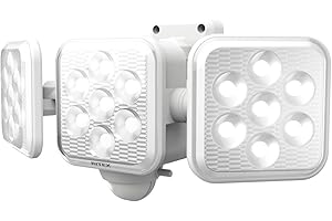 ムサシ RITEX フリーアーム式LED高機能センサーライト(5W×3灯) 「ソーラー式」 S-330L ホワイト