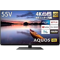 SHARP AQUOS 4T-C55CN1 4K チューナー内蔵 2021年製 SHARP AQUOS 4T-C55CN1 4K チューナー内蔵 2021年製