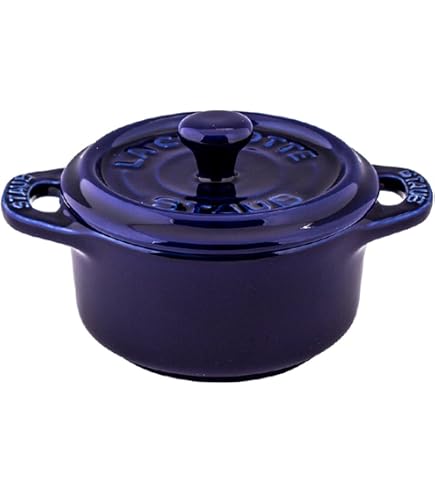 STAUB LA COCOTTE 黒　11cm　2個セット ストウブ セラミック オーバル ミニココット 2個セット