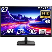 Amazon.co.jp: MAXZEN モニター 27インチ 144Hz FHD pcモニター