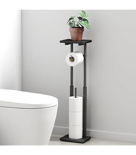 Amazon | トイレットペーパー ホルダー スタンド 置き型ペーパー