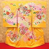【雲どりに毬・パステルぼかし・卵色】 女児　初着　祝着 のしめ 産着 女の子のお宮参り着物 高級 フードセットプレゼント付