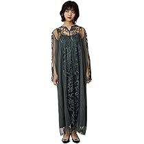 エスニックスタイルプリーツドレス M グリーン　bflat ランダムワッシャープリーツドレス(ワンピース) | Sybilla