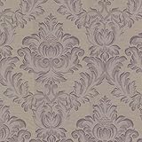 Mirage 2601-20805 Oldham Damask Wallpaper, Purple by Mirage