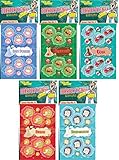 Dr. Stinky's Scratch N Sniff Stickers 5-Pack- Marshmallow Hamburger Cola Fresh Bread Baby Powder 135