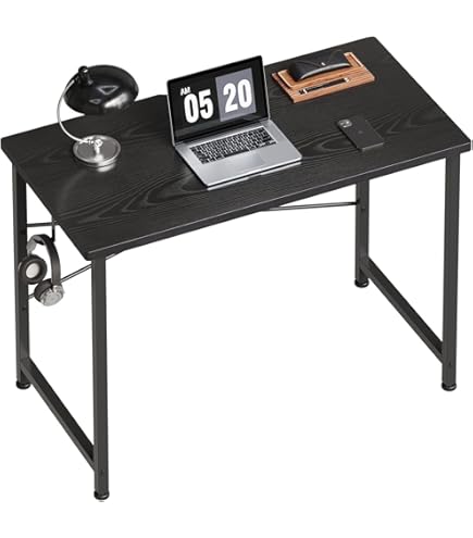 Amazon | らくらく組立 棚付デスクW120 幅120×奥行51×高さ98.5(76)cm