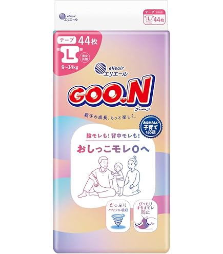 Amazon | ムーニーエアフィット テープ Lサイズ 54枚【4個セット