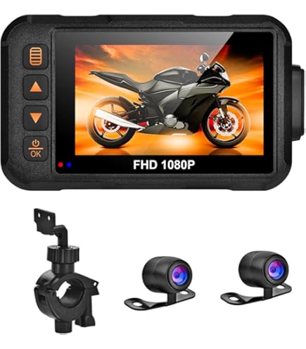 Amazon.co.jp: バイク用 ドライブレコーダー 2.0インチデュアルレンズ