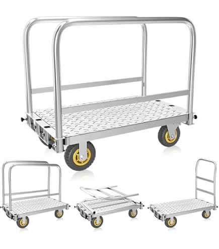 Amazon.co.jp: ボード台車 長尺物台車 耐荷重約500kg 立て掛けタイプ 